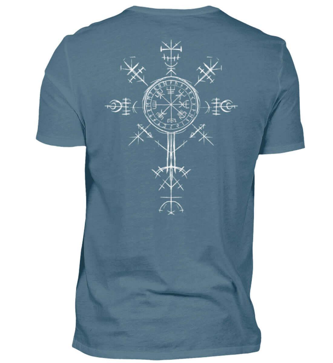 "Vegvísir Nordischer Kompass" Wikinger-Shirt – Leite Deinen Weg - Nordic Viking Wear