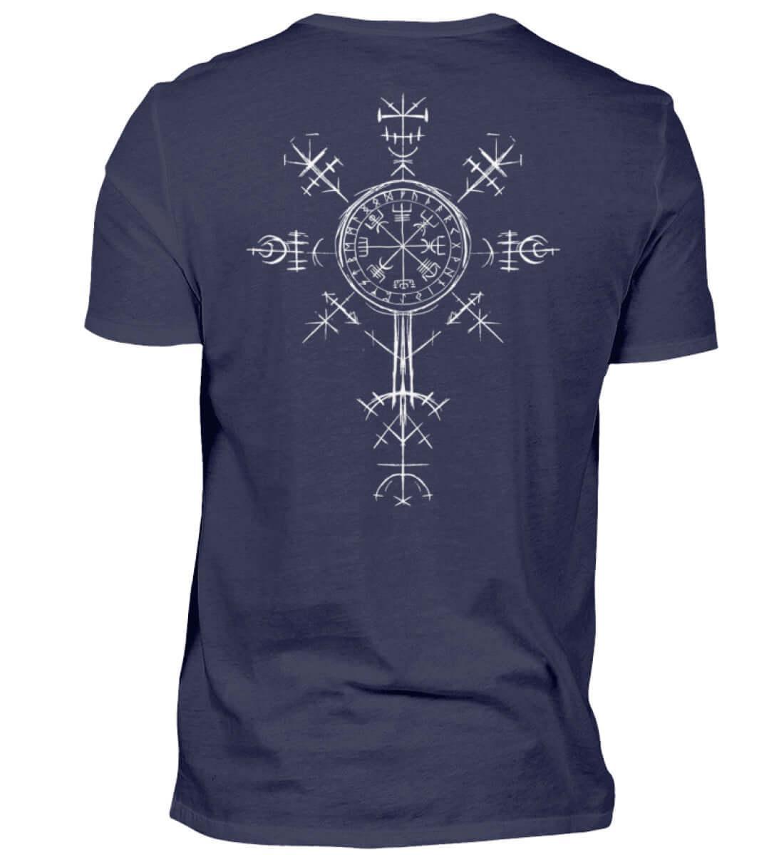 "Vegvísir Nordischer Kompass" Wikinger-Shirt – Leite Deinen Weg - Nordic Viking Wear