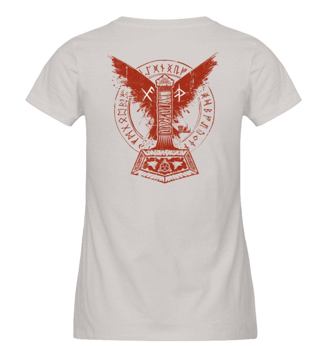 Schildmaiden Expresser Shirt– Thors Hammer mit Blutadler und Binde-Runen - Nordic Viking Wear