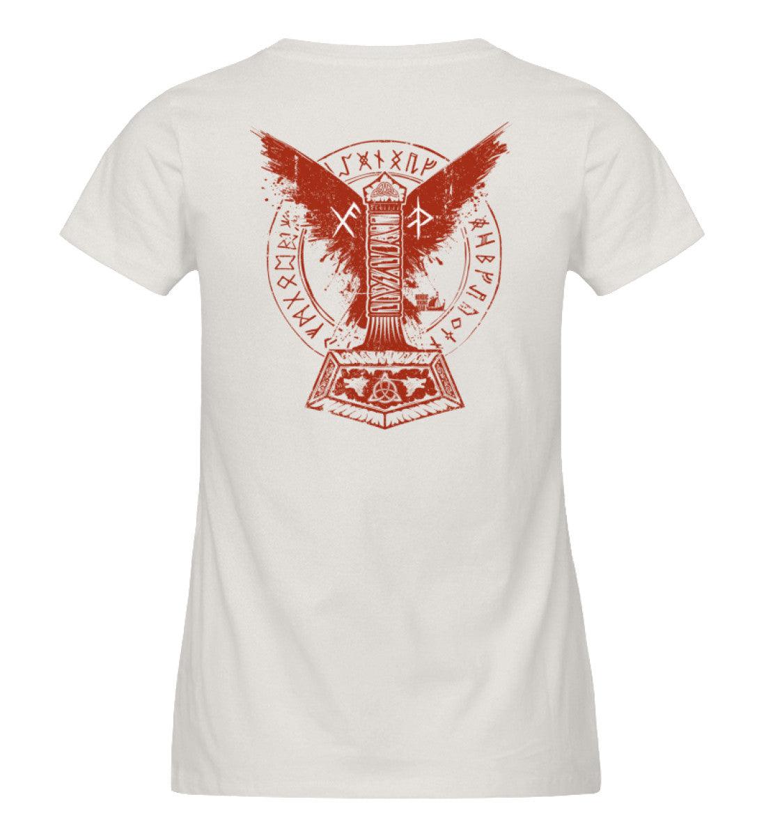 Schildmaiden Expresser Shirt– Thors Hammer mit Blutadler und Binde-Runen - Nordic Viking Wear
