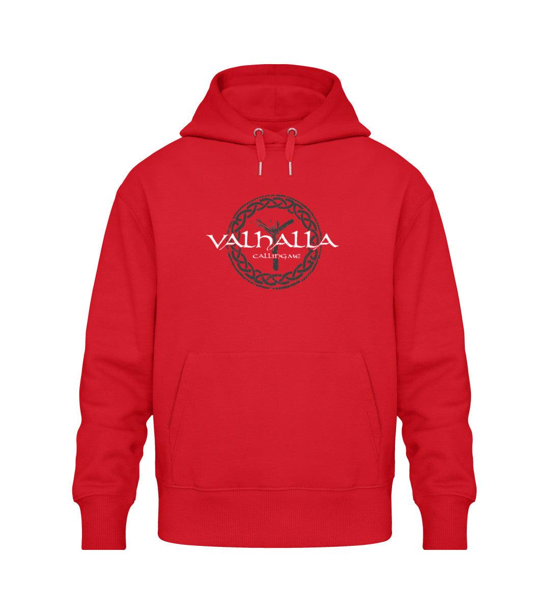 Wikinger Oversized Hoodie Algiz Rune Valhalla Calling Me - Nordic Viking Wear