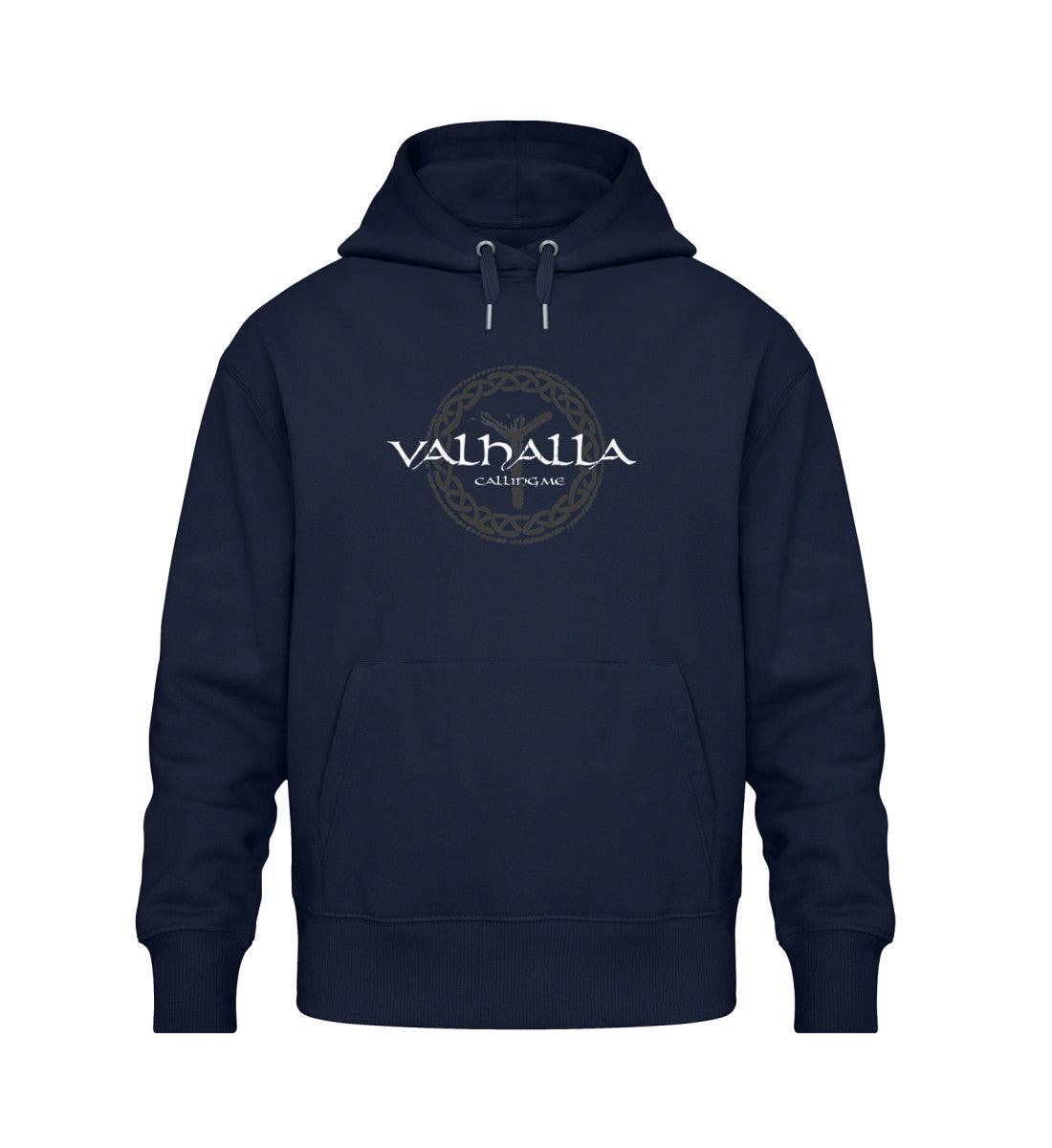 Wikinger Oversized Hoodie Algiz Rune Valhalla Calling Me - Nordic Viking Wear