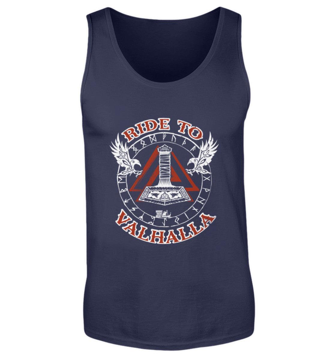 Ride to Valhalla Tanktop – Wikinger Design mit Thors Hammer und Runen - Nordic Viking Wear