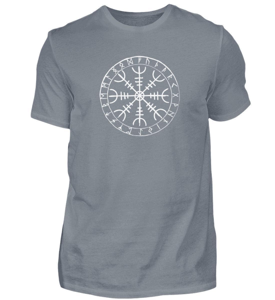 Wikinger-Standard-Shirt Helm of Awe Runen-Design - Nordic Viking Wear
