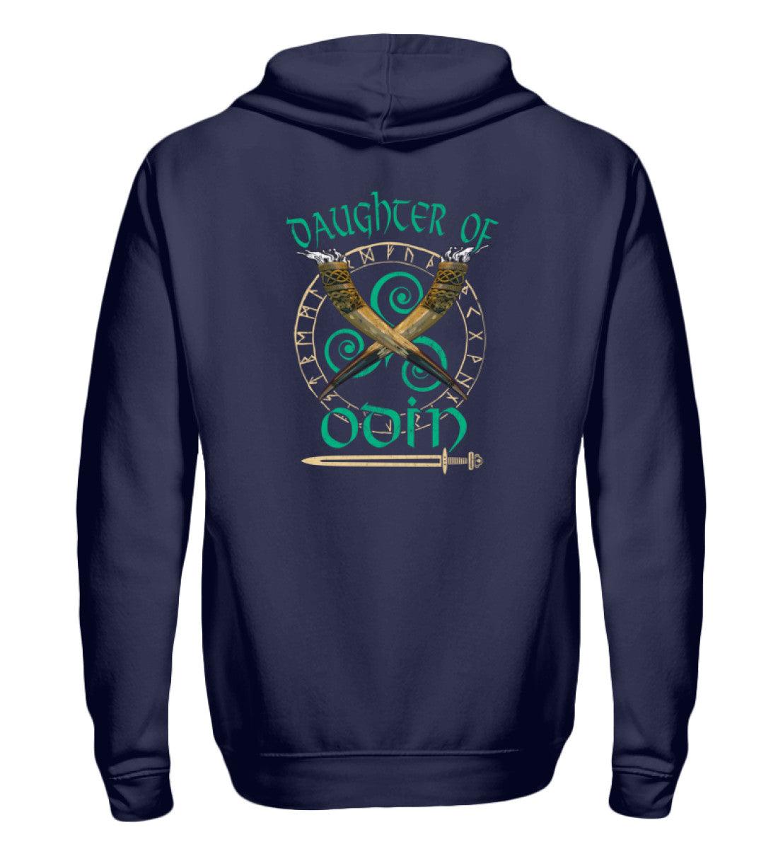 ⚔ Zipp-Hoodie „Daughter of Odin“ – Wikinger-Design für Schildmaiden ⚔ - Nordic Viking Wear