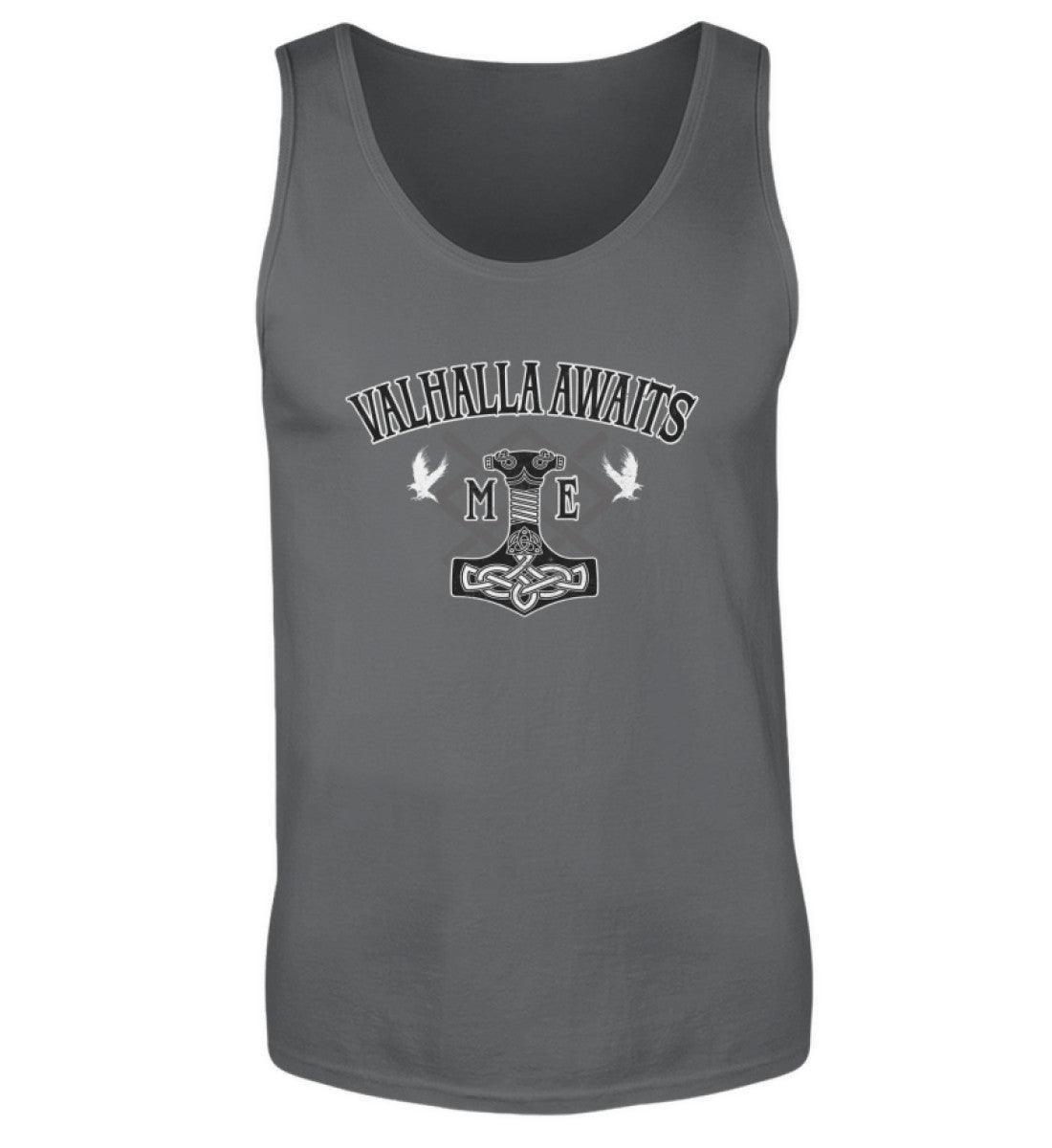 Wikinger Mjölnir und Grungir Tanktop - Valhalla Awaits Me - Nordische Mythologie - Nordic Viking Wear