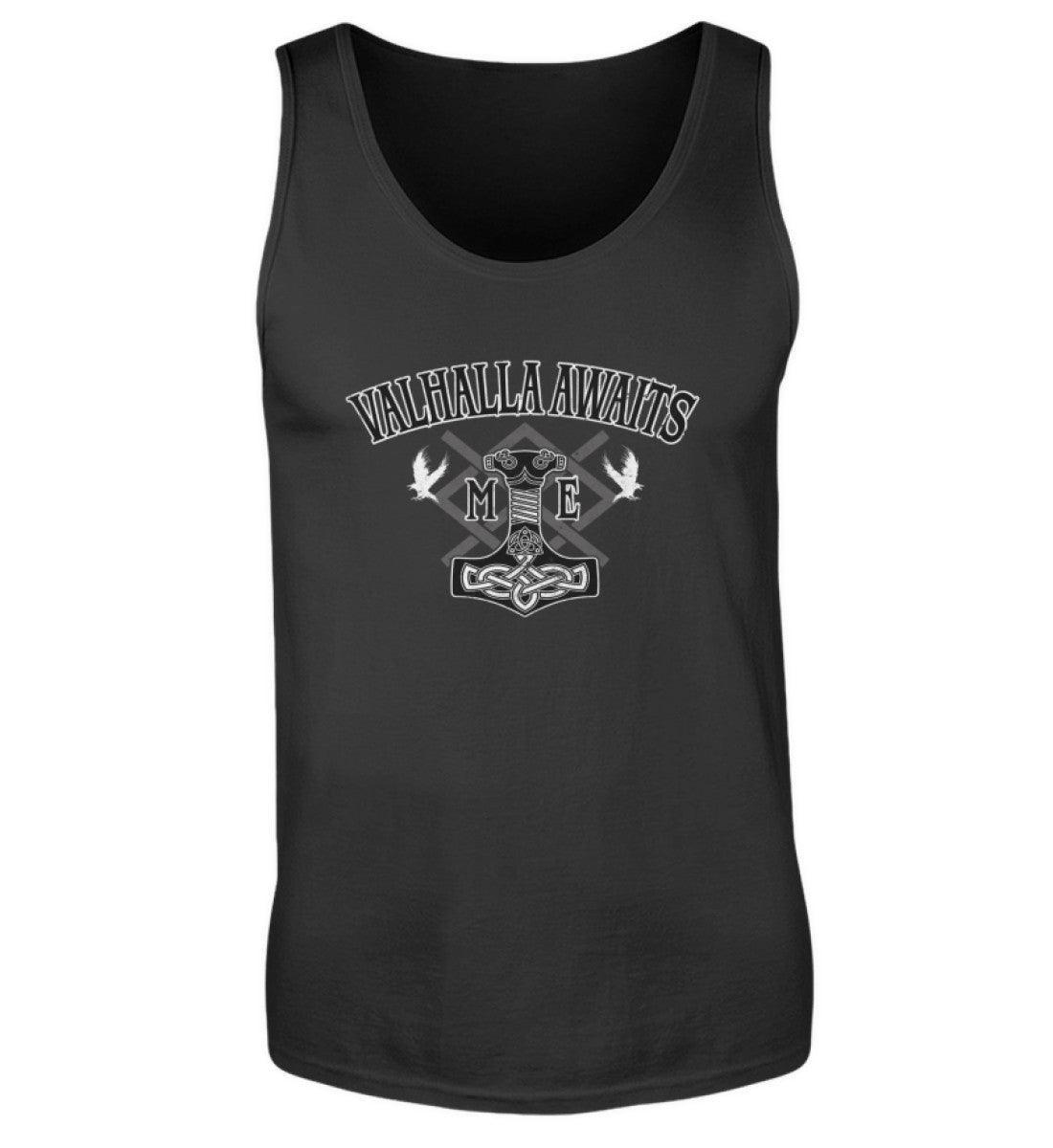 Wikinger Mjölnir und Grungir Tanktop - Valhalla Awaits Me - Nordische Mythologie - Nordic Viking Wear
