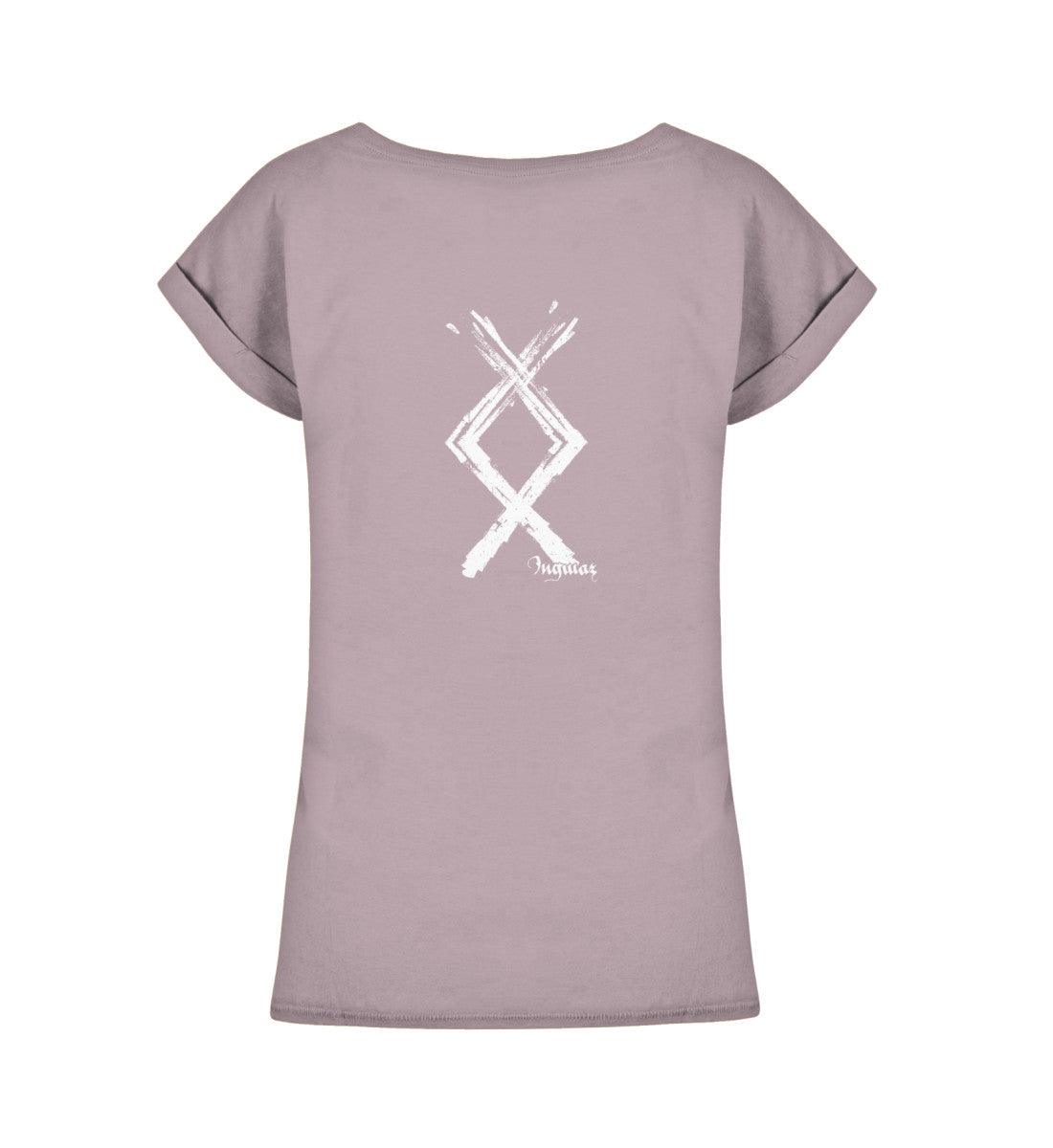 Schildmaiden Extendet Shirt – Ingwaz Rune im kraftvollen Design - Nordic Viking Wear