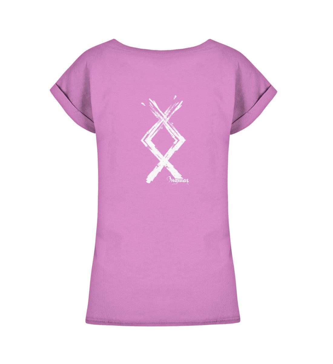 Schildmaiden Extendet Shirt – Ingwaz Rune im kraftvollen Design - Nordic Viking Wear