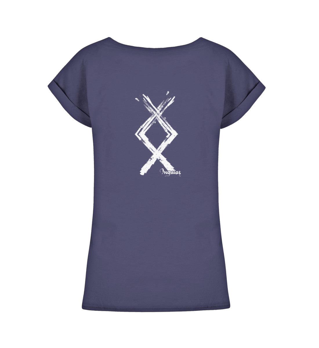 Schildmaiden Extendet Shirt – Ingwaz Rune im kraftvollen Design - Nordic Viking Wear