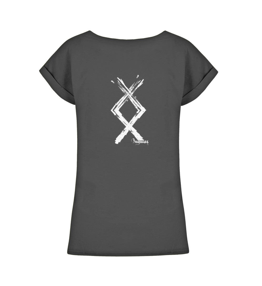 Schildmaiden Extendet Shirt – Ingwaz Rune im kraftvollen Design - Nordic Viking Wear