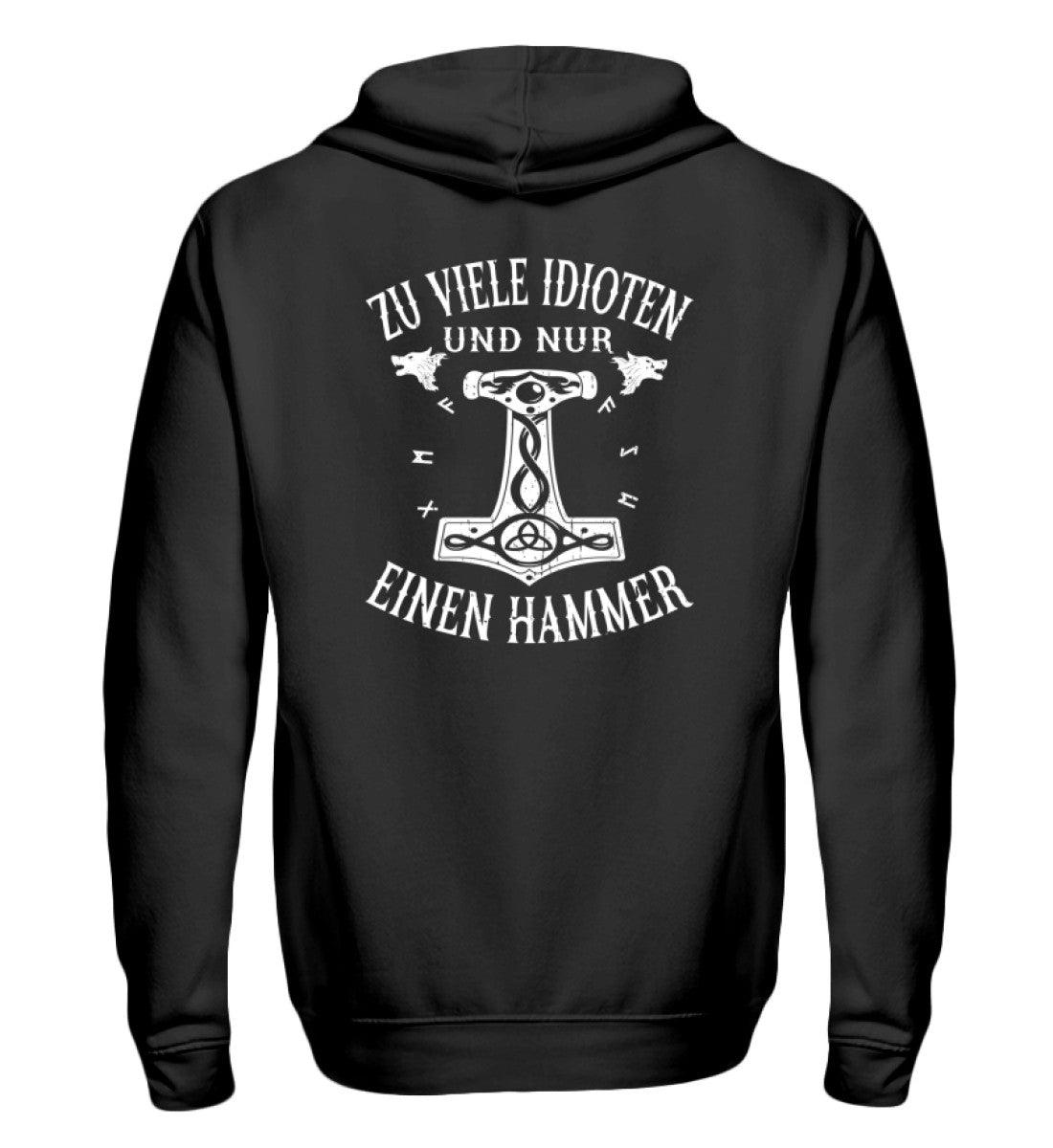 Mjölnir Zipp-Hoodie – Der perfekte Hoodie für wahre Nordmänner ⚡🔨 - Nordic Viking Wear