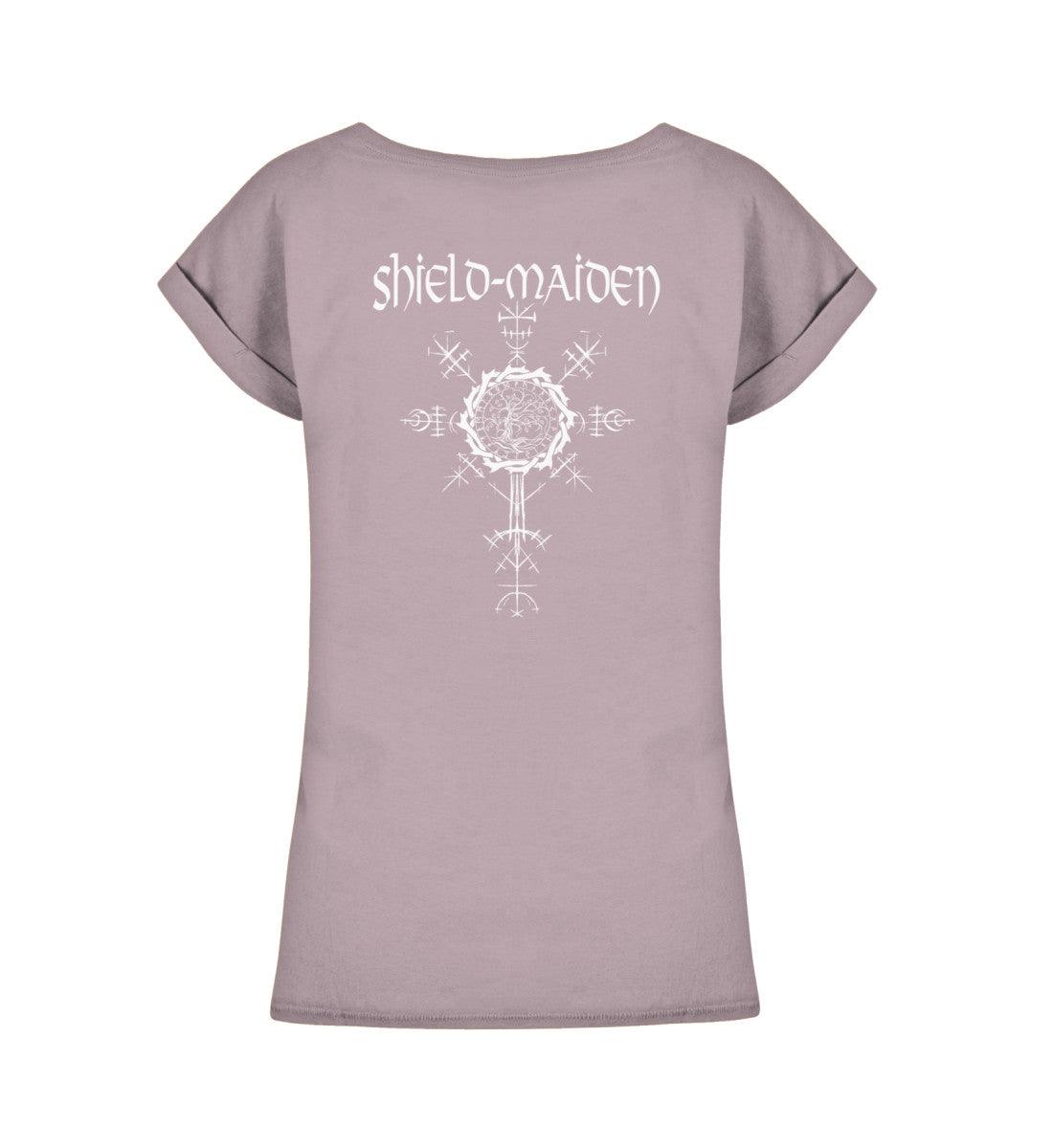 Schildmaiden Extended Shirt – Yggdrasil und Runen-Design - Nordic Viking Wear