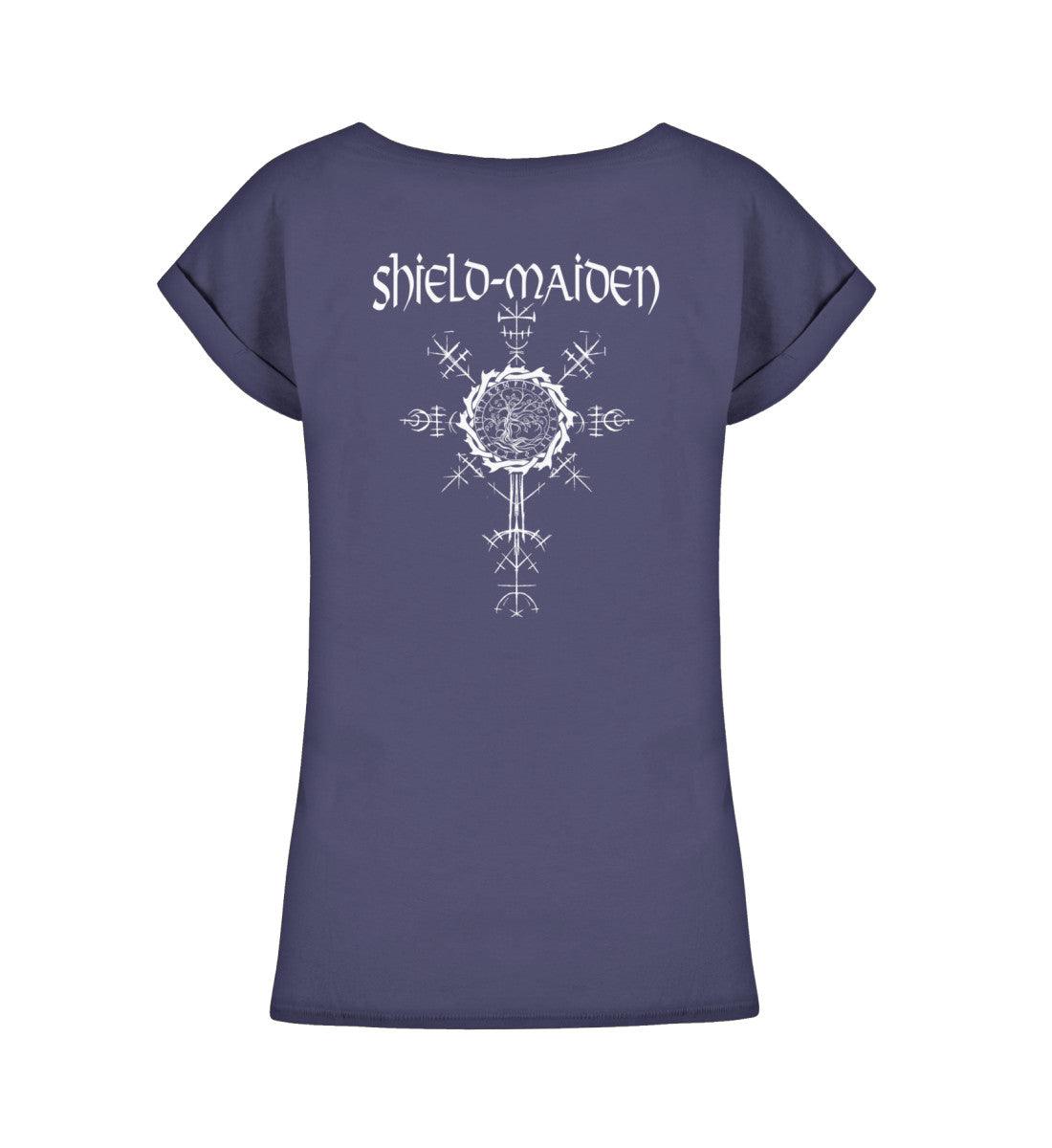 Schildmaiden Extended Shirt – Yggdrasil und Runen-Design - Nordic Viking Wear