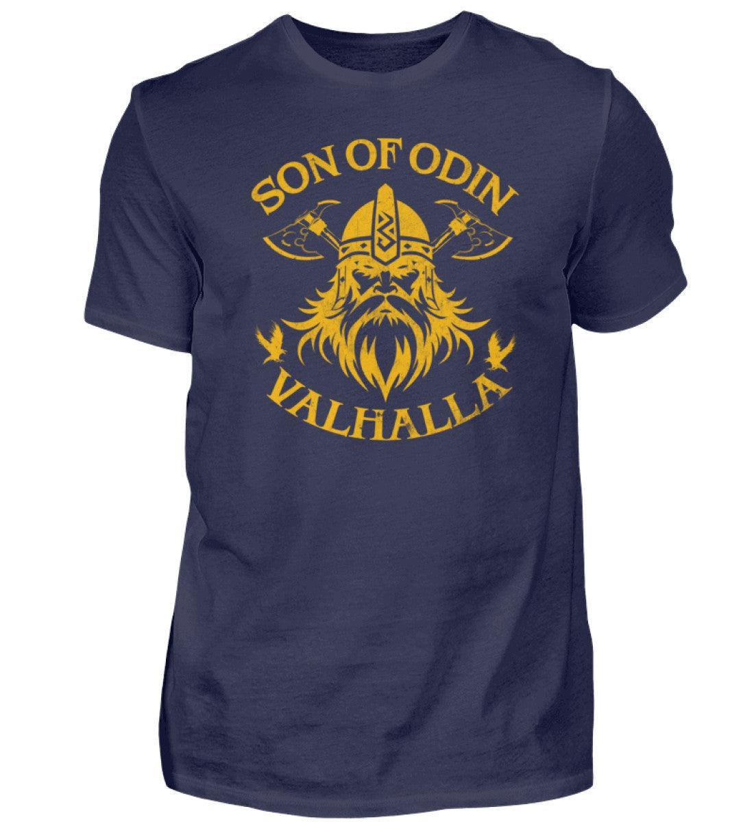 Wikinger Premiumshirt 'Son of Odin – Valhalla' – Stolz und Entschlossenheit - Nordic Viking Wear