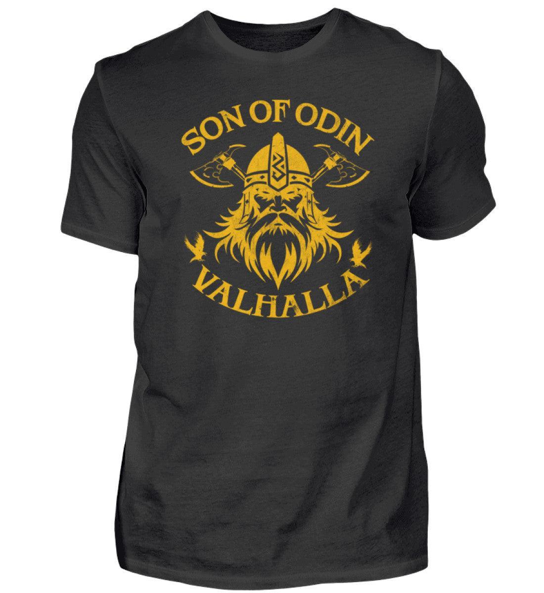 Wikinger Premiumshirt 'Son of Odin – Valhalla' – Stolz und Entschlossenheit - Nordic Viking Wear