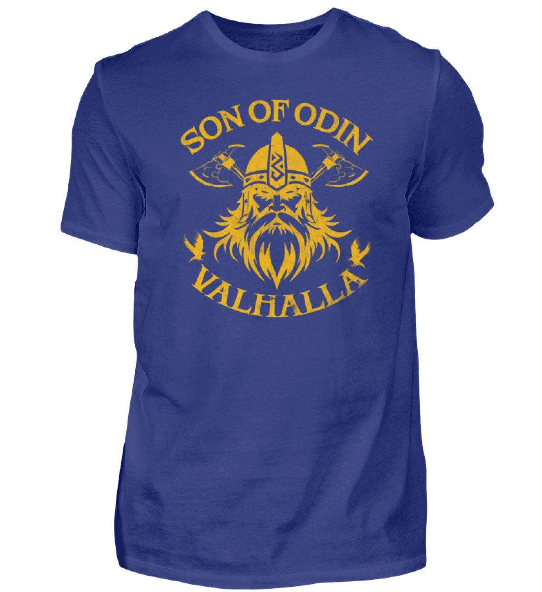 Wikinger Premiumshirt 'Son of Odin – Valhalla' – Stolz und Entschlossenheit - Nordic Viking Wear