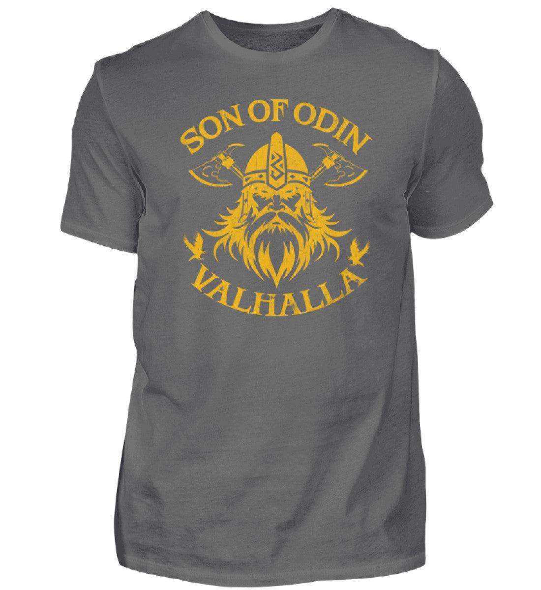 Wikinger Premiumshirt 'Son of Odin – Valhalla' – Stolz und Entschlossenheit - Nordic Viking Wear