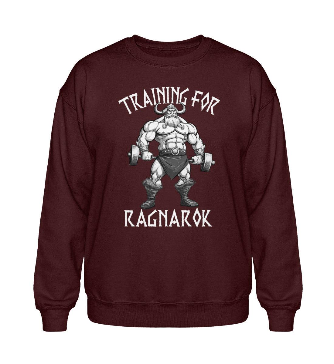 "Training for Ragnarok" – Das ultimative Wikinger Heavy Sweatshirt für Krieger und Fitnessfans - Nordic Viking Wear