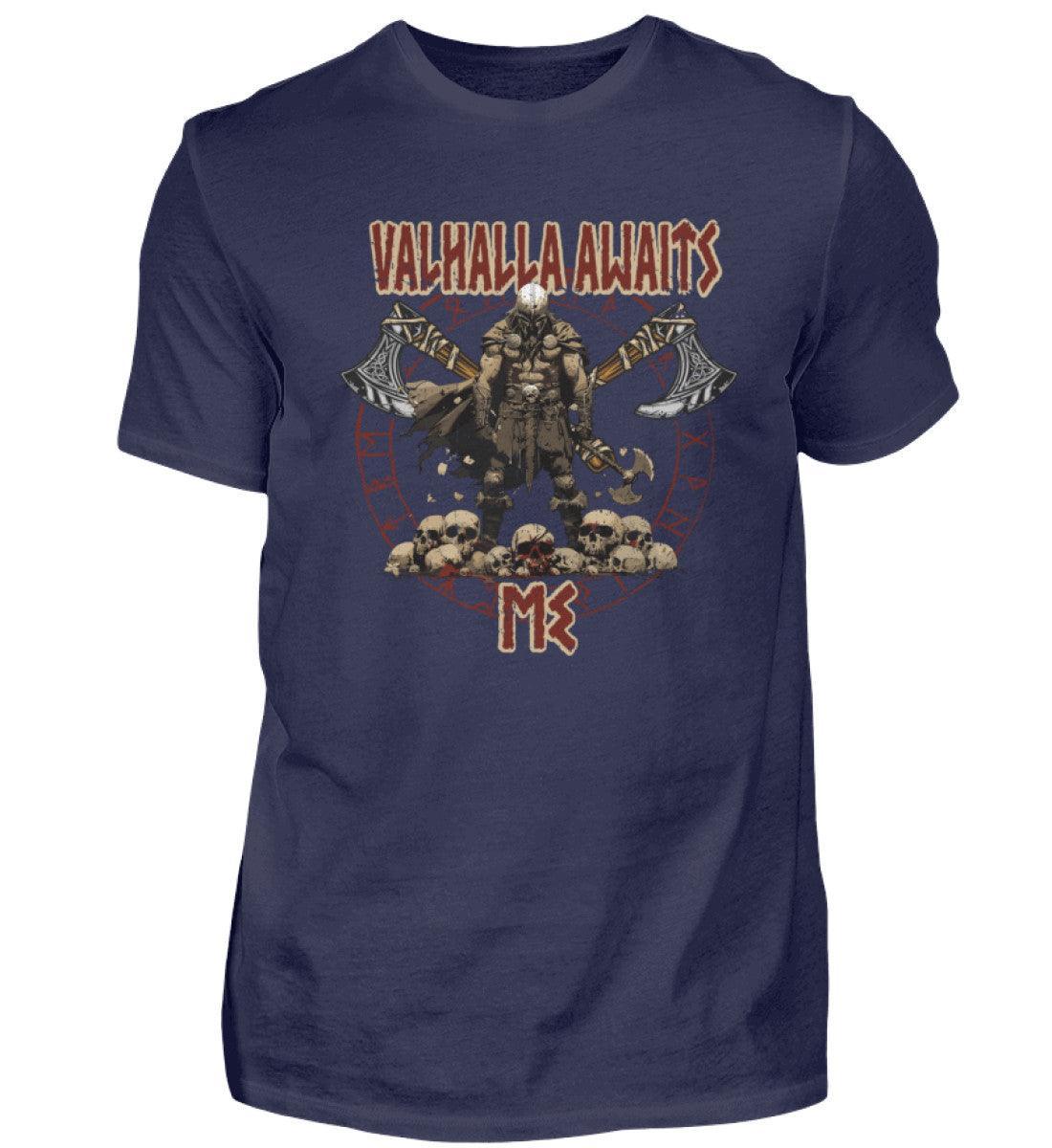 "Valhalla Awaits Me - Krieger Wikinger-Premiumshirt" - Nordic Viking Wear
