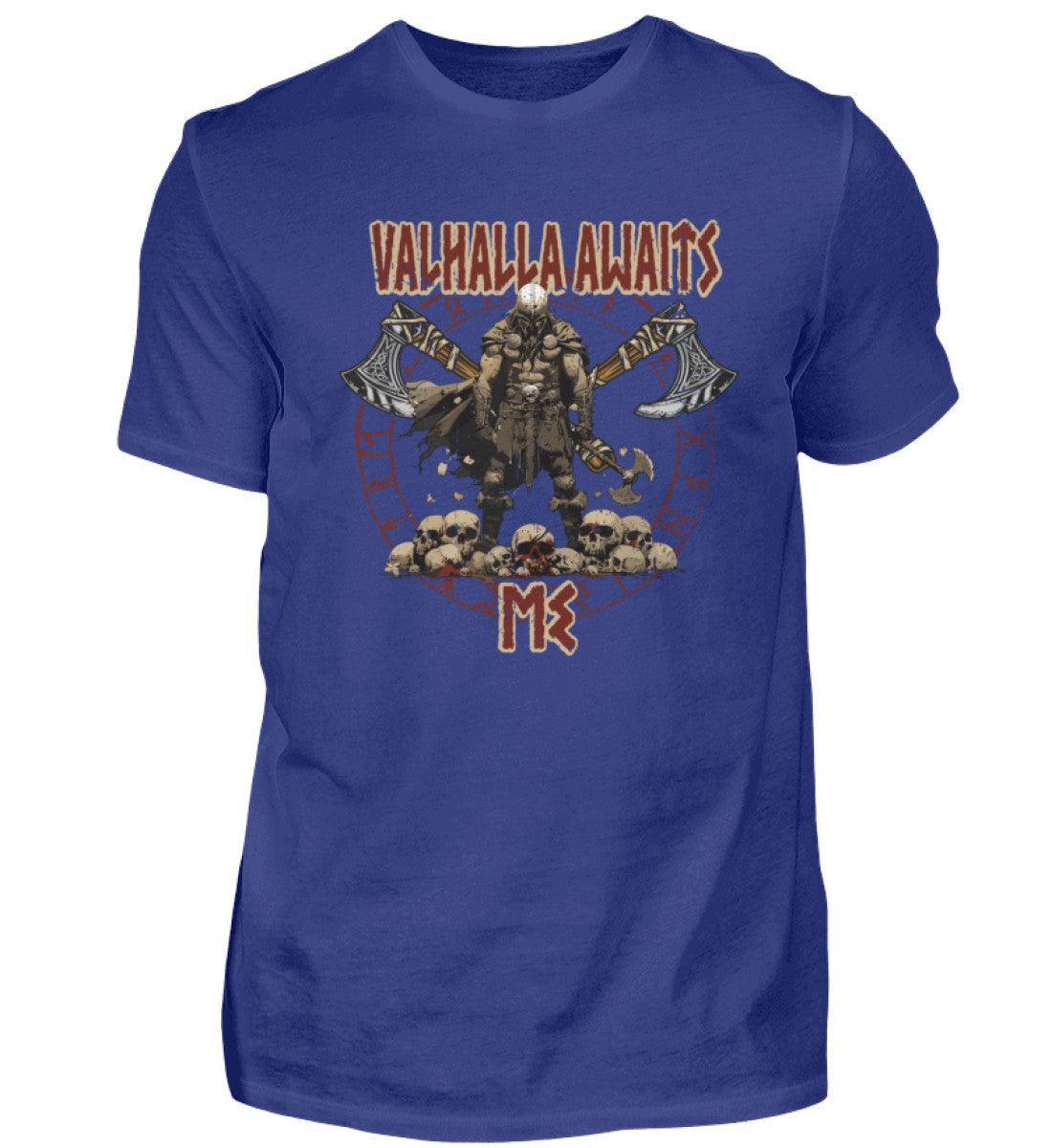 "Valhalla Awaits Me - Krieger Wikinger-Premiumshirt" - Nordic Viking Wear