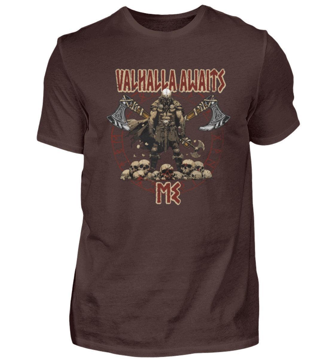 "Valhalla Awaits Me - Krieger Wikinger-Premiumshirt" - Nordic Viking Wear