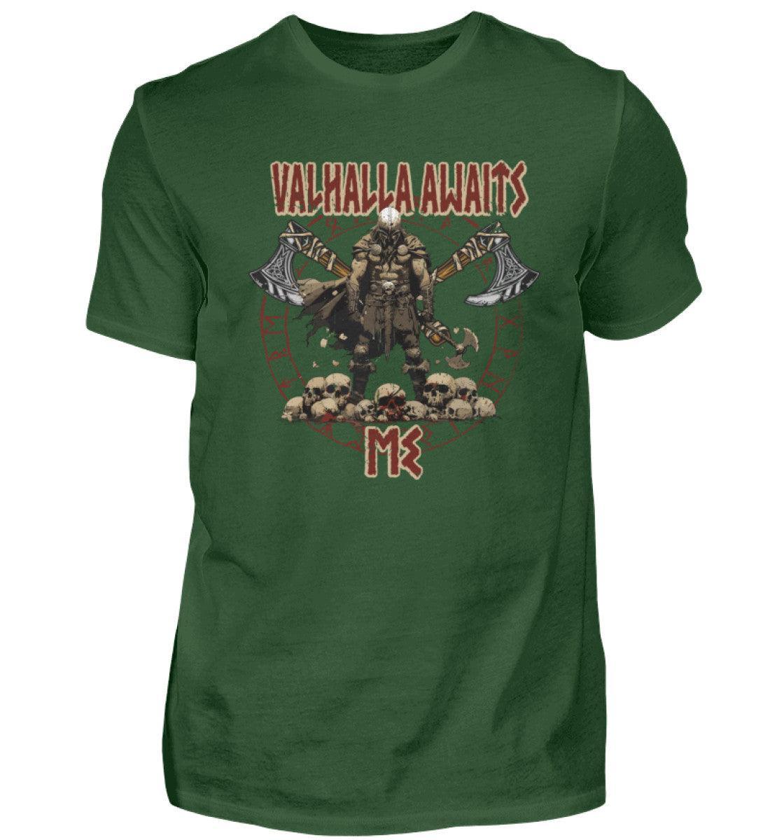 "Valhalla Awaits Me - Krieger Wikinger-Premiumshirt" - Nordic Viking Wear