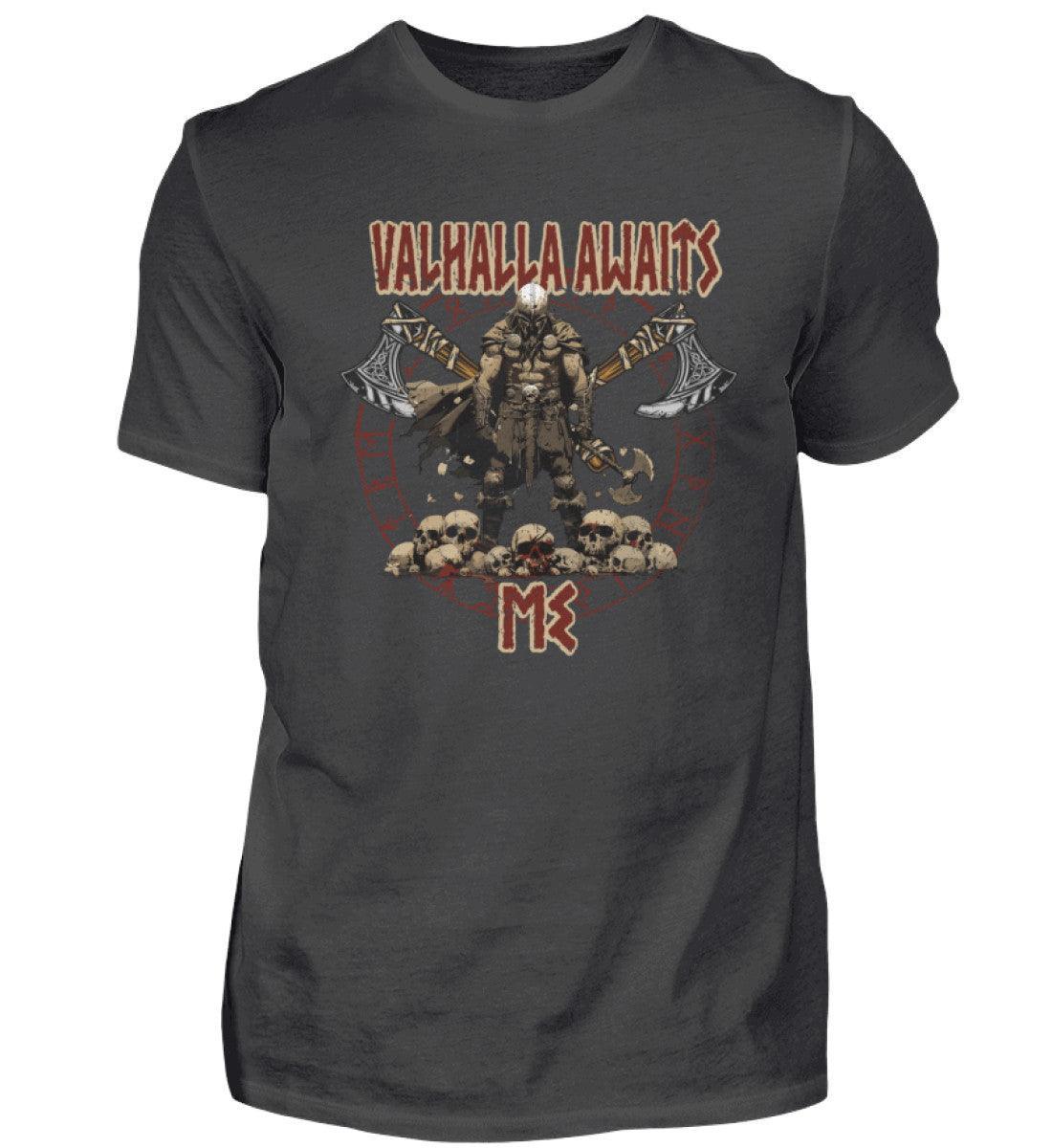 "Valhalla Awaits Me - Krieger Wikinger-Premiumshirt" - Nordic Viking Wear