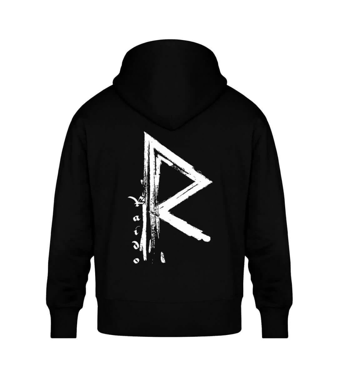 Wikinger Oversized Hoodie mit Raido Rune - Kapuzenpullover - Nordic Viking Wear