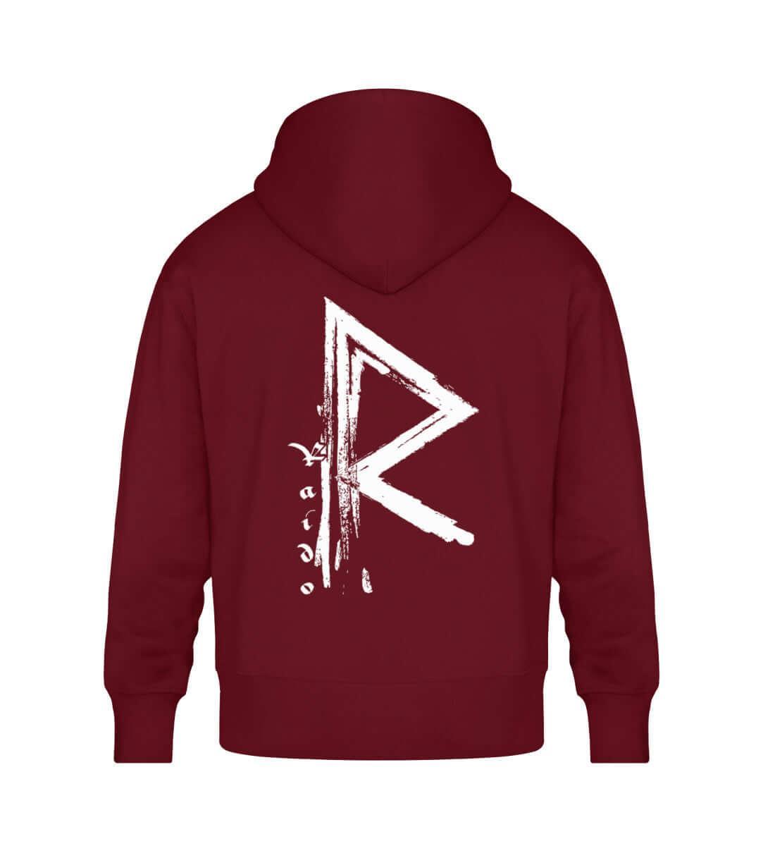 Wikinger Oversized Hoodie mit Raido Rune - Kapuzenpullover - Nordic Viking Wear