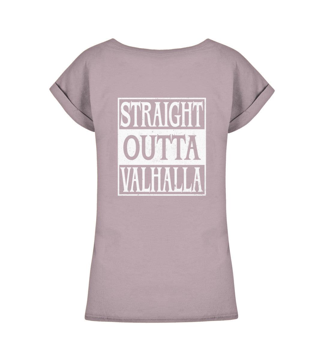 Schildmaiden Extendet Shirt – „Straight Outta Valhalla“-Design - Nordic Viking Wear