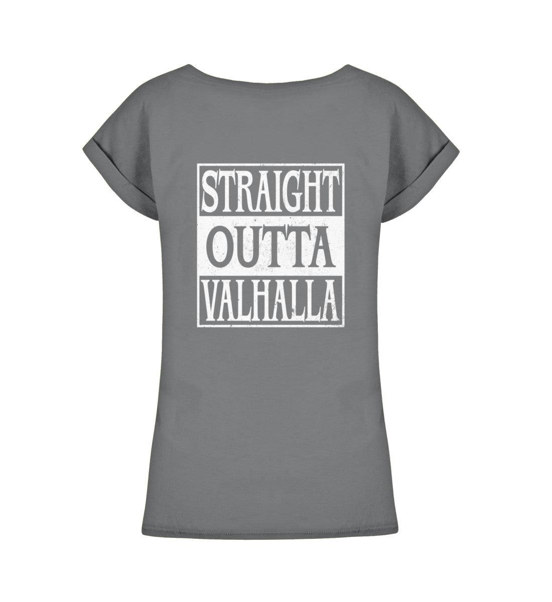Schildmaiden Extendet Shirt – „Straight Outta Valhalla“-Design - Nordic Viking Wear