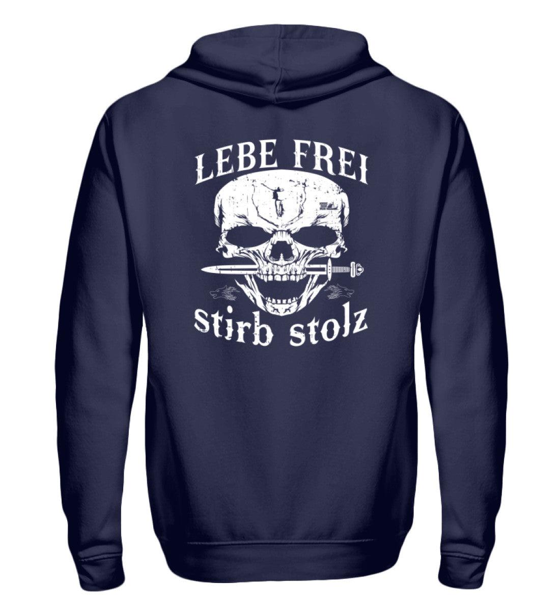 Lebe frei, stirb stolz – Wikinger Zipp-Hoodie für echte Krieger ⚔️💀 - Nordic Viking Wear