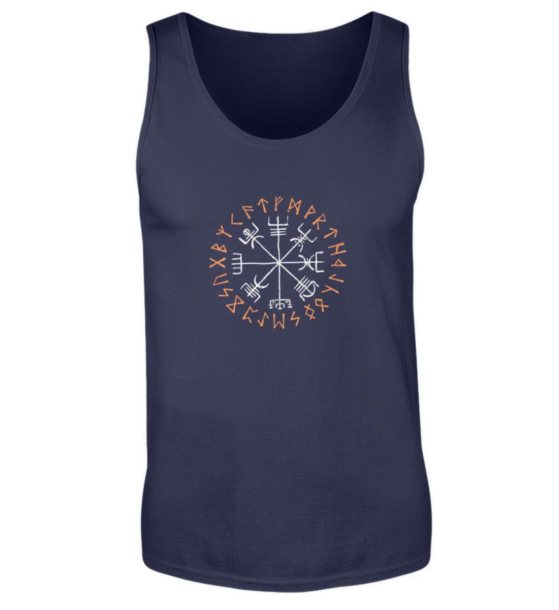 Wikinger Vegvisir Tanktop- Kompass Runen Symbol Tee - Nordischer Navigationspfad Shirt - Nordic Viking Wear