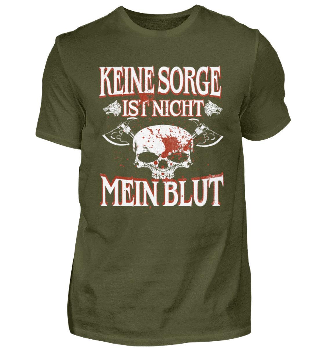Lustiges Wikinger Shirt – „Keine Sorge, ist nicht mein Blut“ – Perfekt für Krieger mit Humor! - Nordic Viking Wear