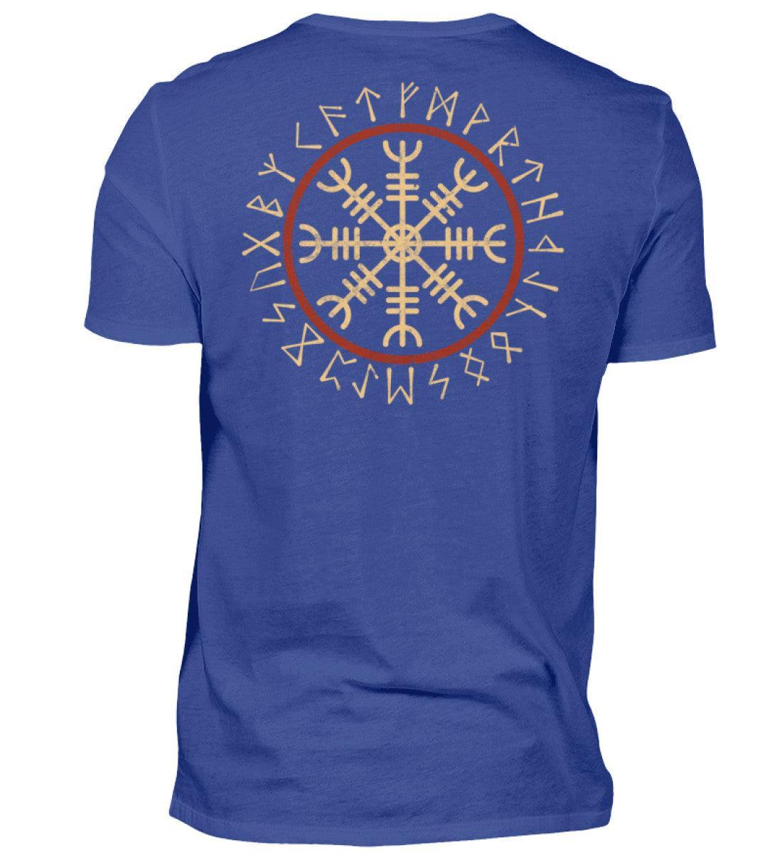 Wikinger Backprint Helm Of Awe Mit Runenkreis - Nordic Viking Wear