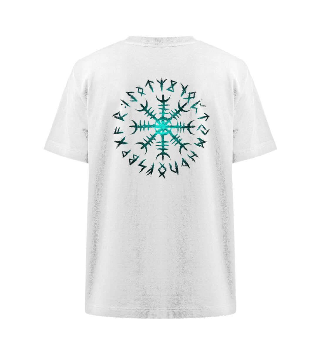 Wikinger Helm Of Awe Runen Oversized Shirt - Freestyler Heavy Oversized T-Shirt ST/ST - Nordic Viking Wear