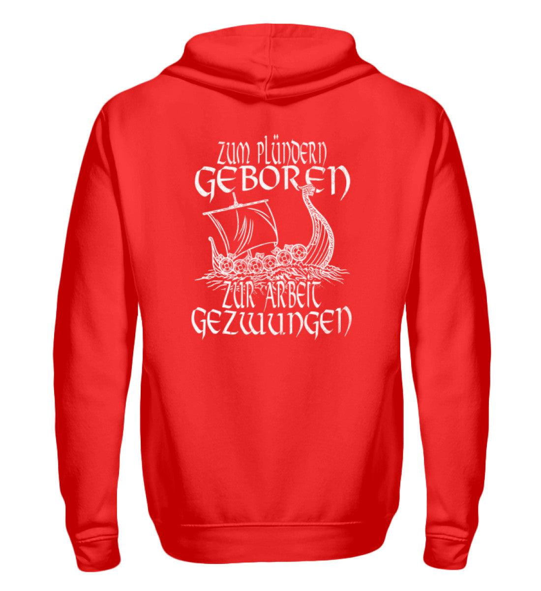 ⚔️ Zum Plündern geboren – Wikinger Zipp-Hoodie für echte Krieger! ⚔️ - Nordic Viking Wear