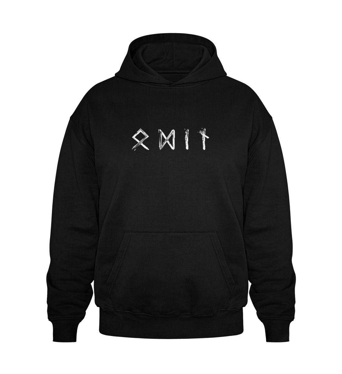 Wikinger Heavy Vintage Hoodie Runenschrift Odin - Nordic Viking Wear