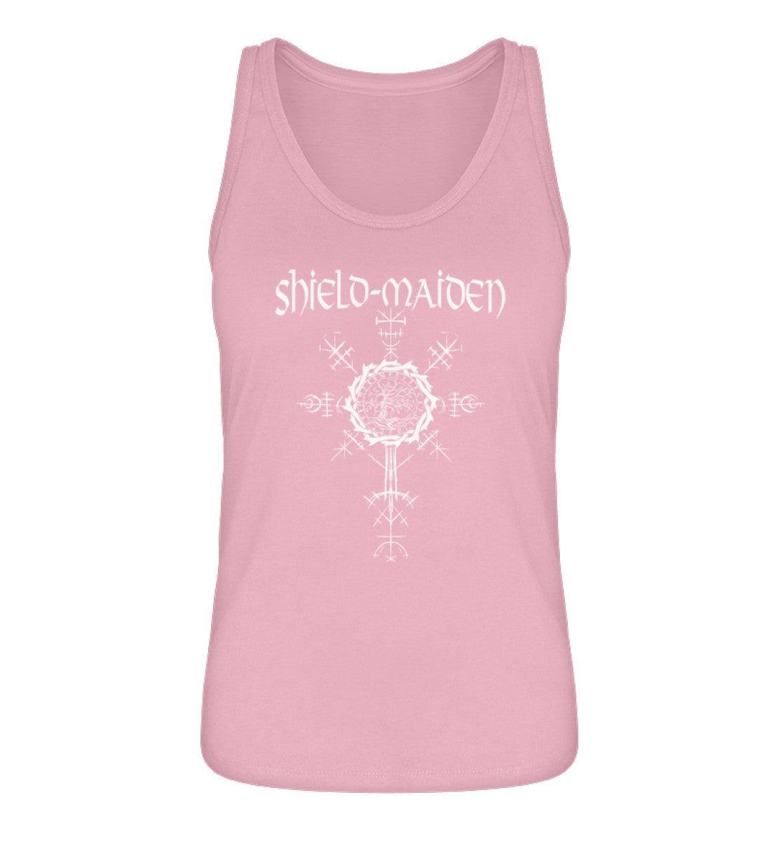 Schildmaiden Tanktop mit Weltenbaum - Wikinger Lebensbaum Symbol Tee - Nordisches Yggdrasil Design - Nordic Viking Wear