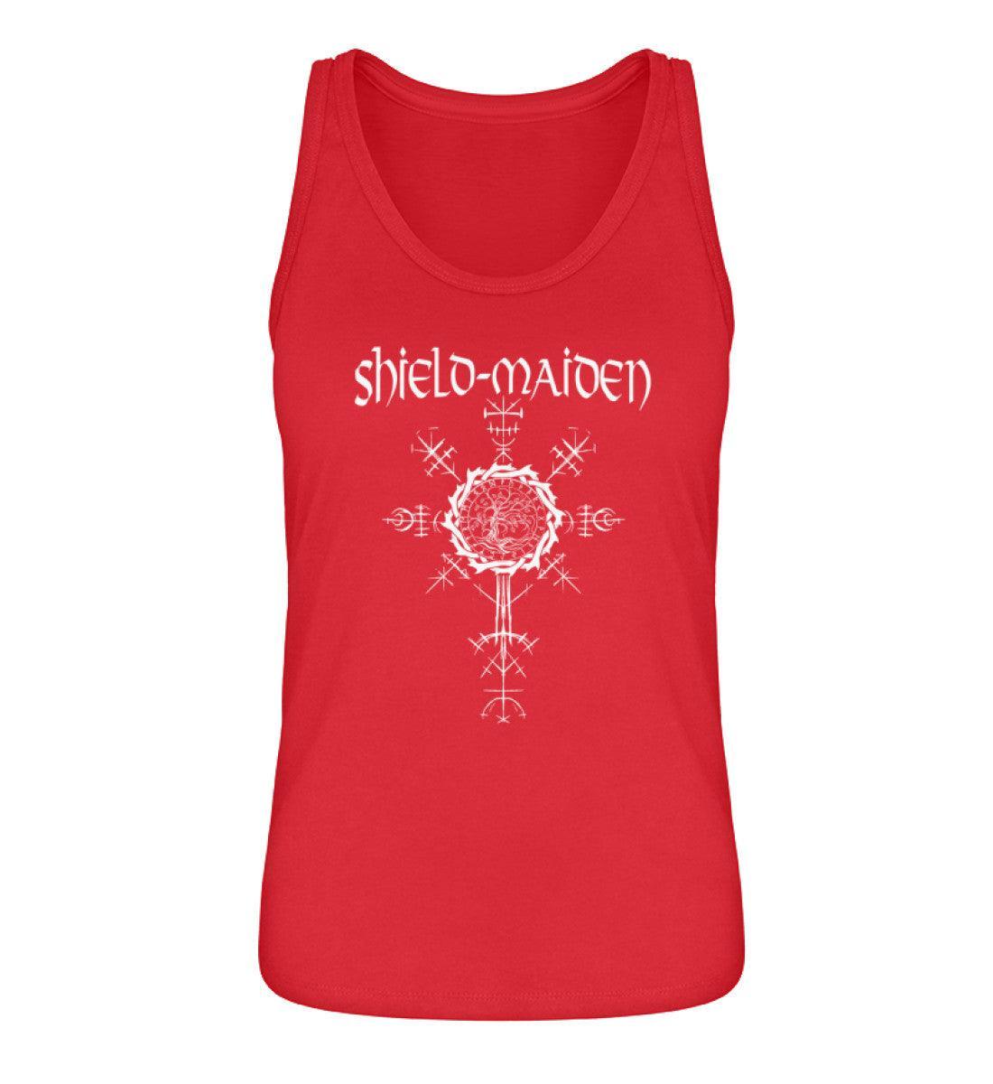 Schildmaiden Tanktop mit Weltenbaum - Wikinger Lebensbaum Symbol Tee - Nordisches Yggdrasil Design - Nordic Viking Wear
