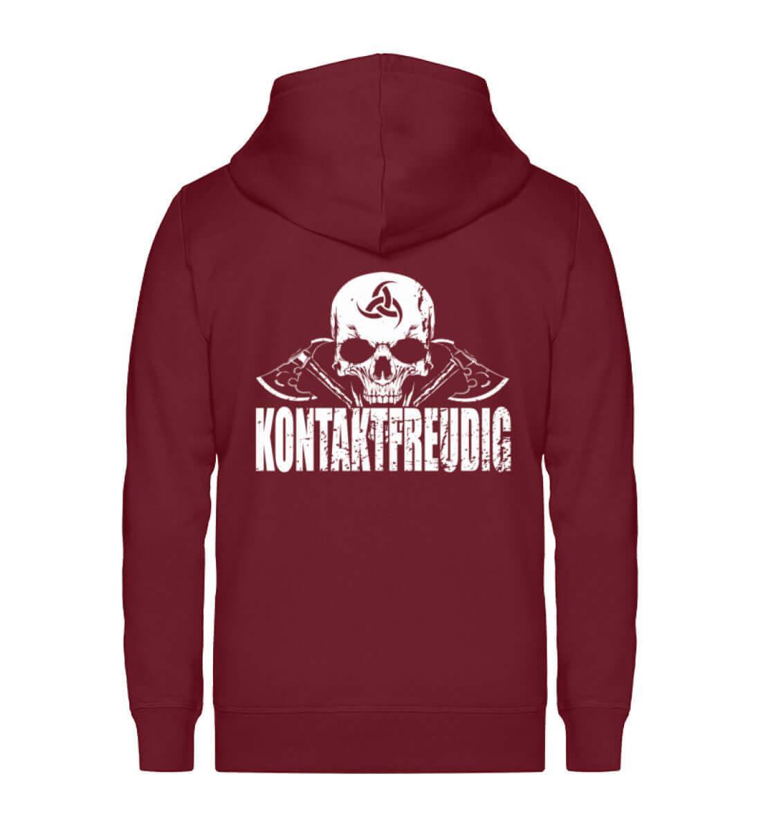 Wikinger Zip-Hoodie Kontaktfreudig - Nordic Viking Wear