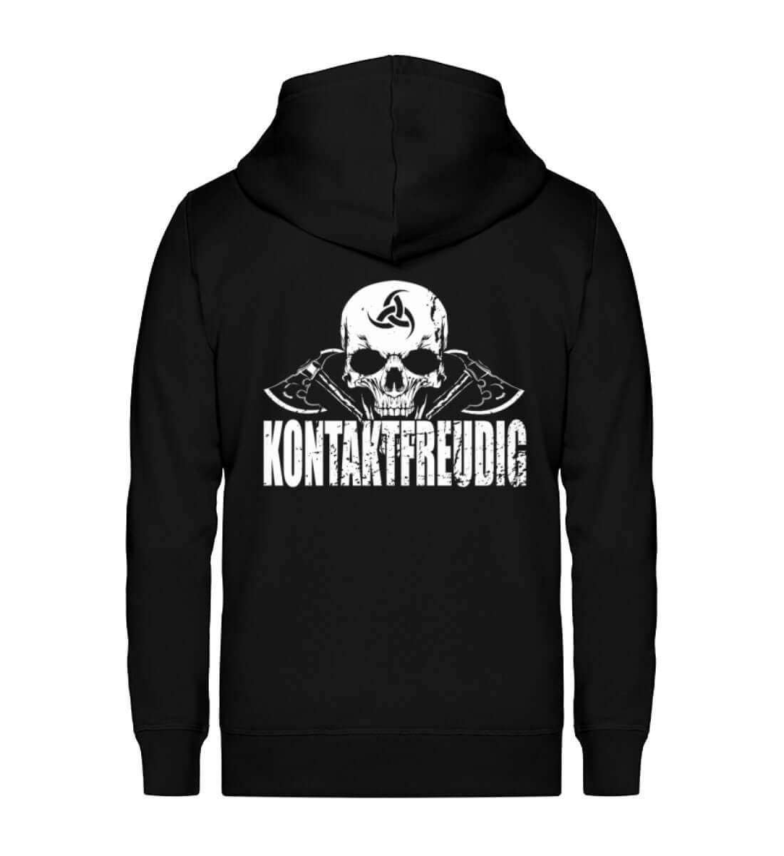 Wikinger Zip-Hoodie Kontaktfreudig - Nordic Viking Wear