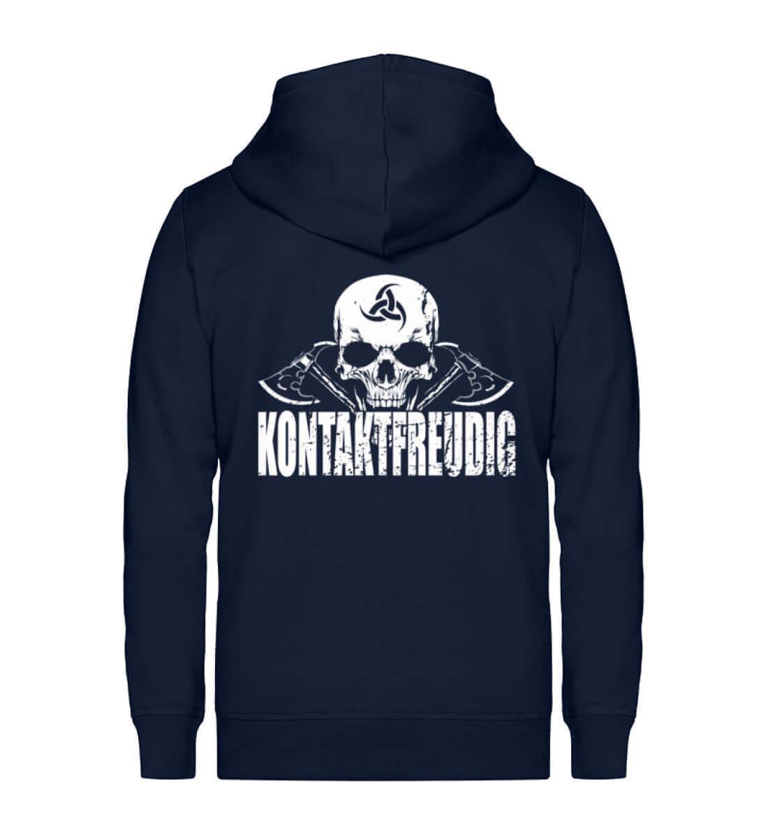 Wikinger Zip-Hoodie Kontaktfreudig - Nordic Viking Wear