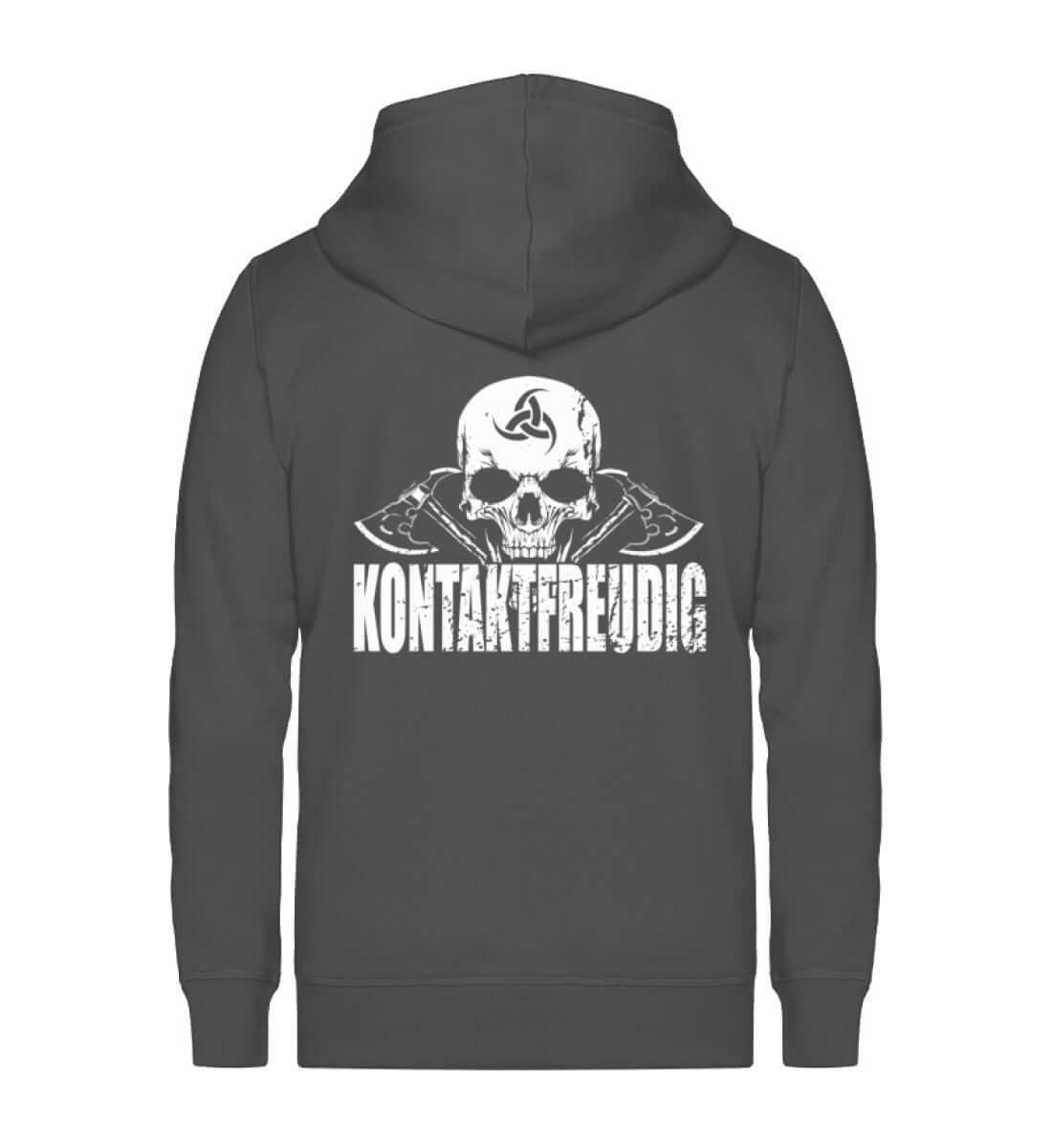 Wikinger Zip-Hoodie Kontaktfreudig - Nordic Viking Wear