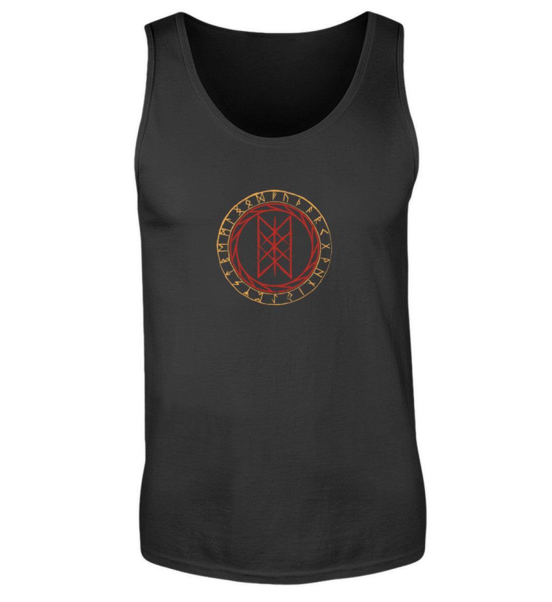 Wikinger Tanktop mit Wyrd-Web und Runenkreis - Mystisches Nordisches Symbol Shirt - Nordic Viking Wear