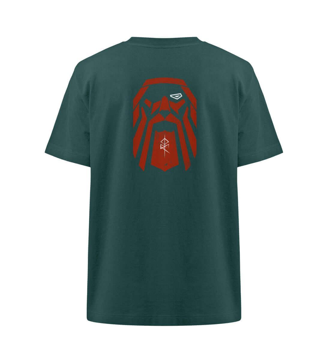 Odin Symbol Wikinger Heavy Oversized Shirt – Mächtiger Backprint mit Binderune - Nordic Viking Wear