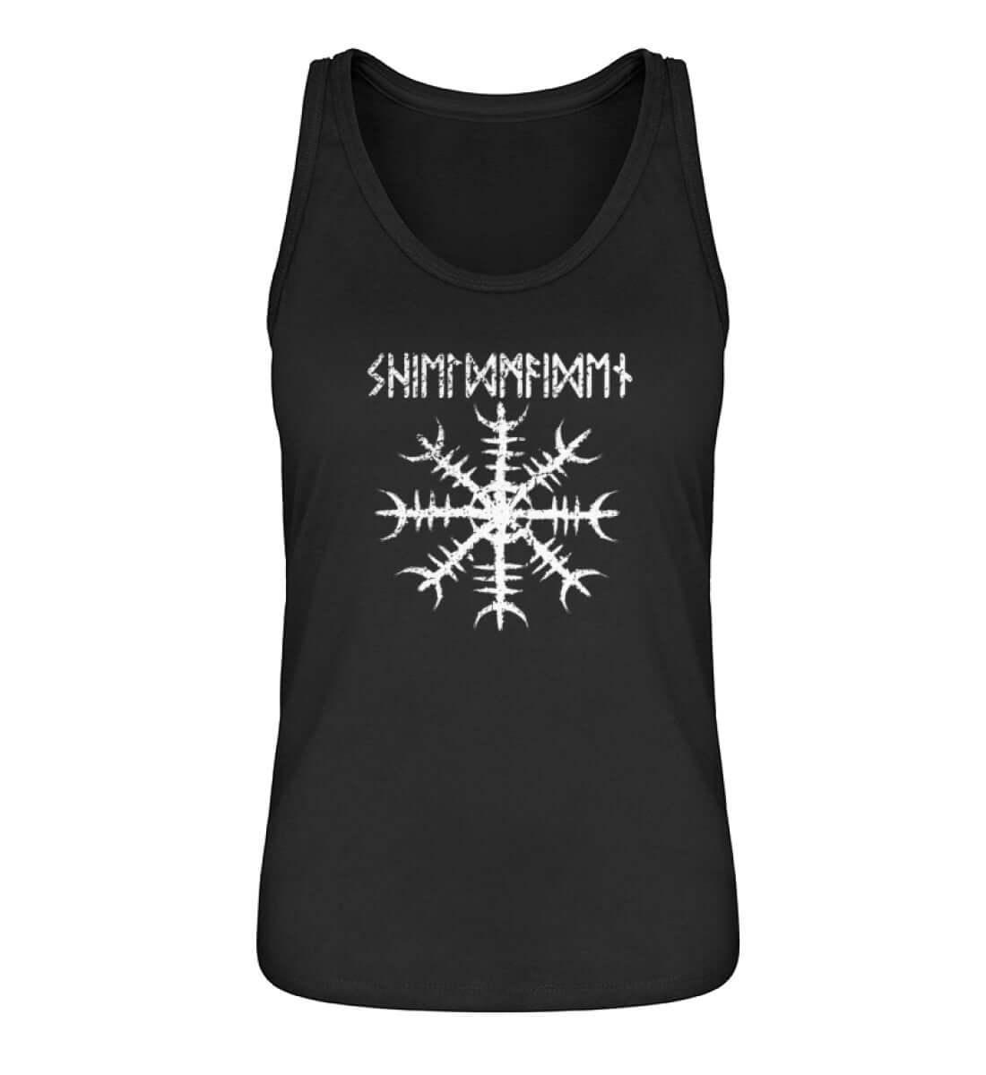 Schildmaid Tanktop 'Helm of Awe' – Ein Symbol für Schutz und Stärke - Nordic Viking Wear