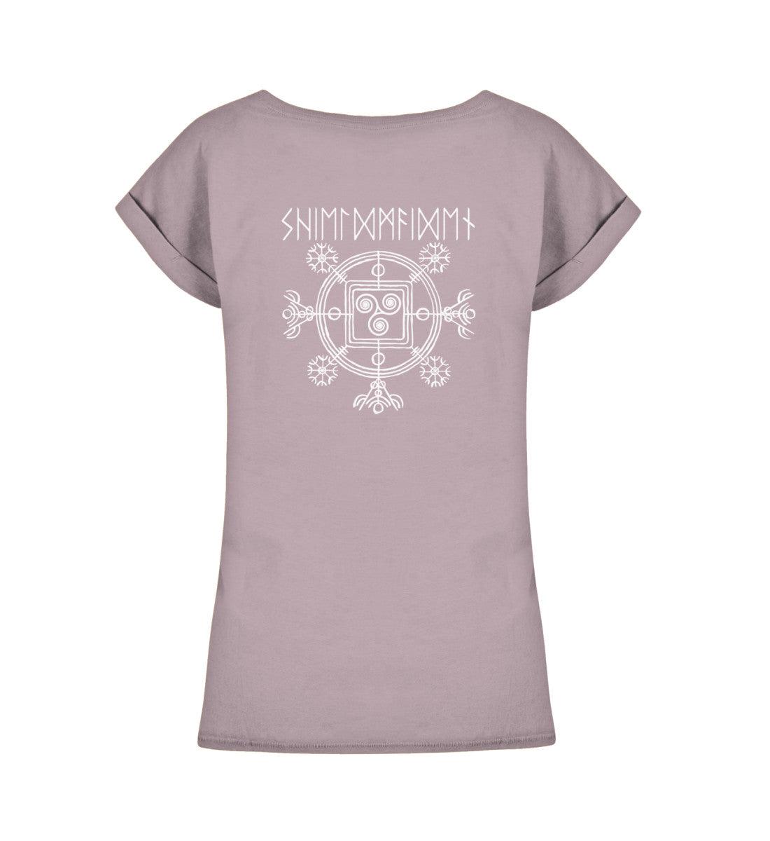 Schildmaiden Extendet Shirt – Vegvisir-Design mit Triskele & Runen - Nordic Viking Wear
