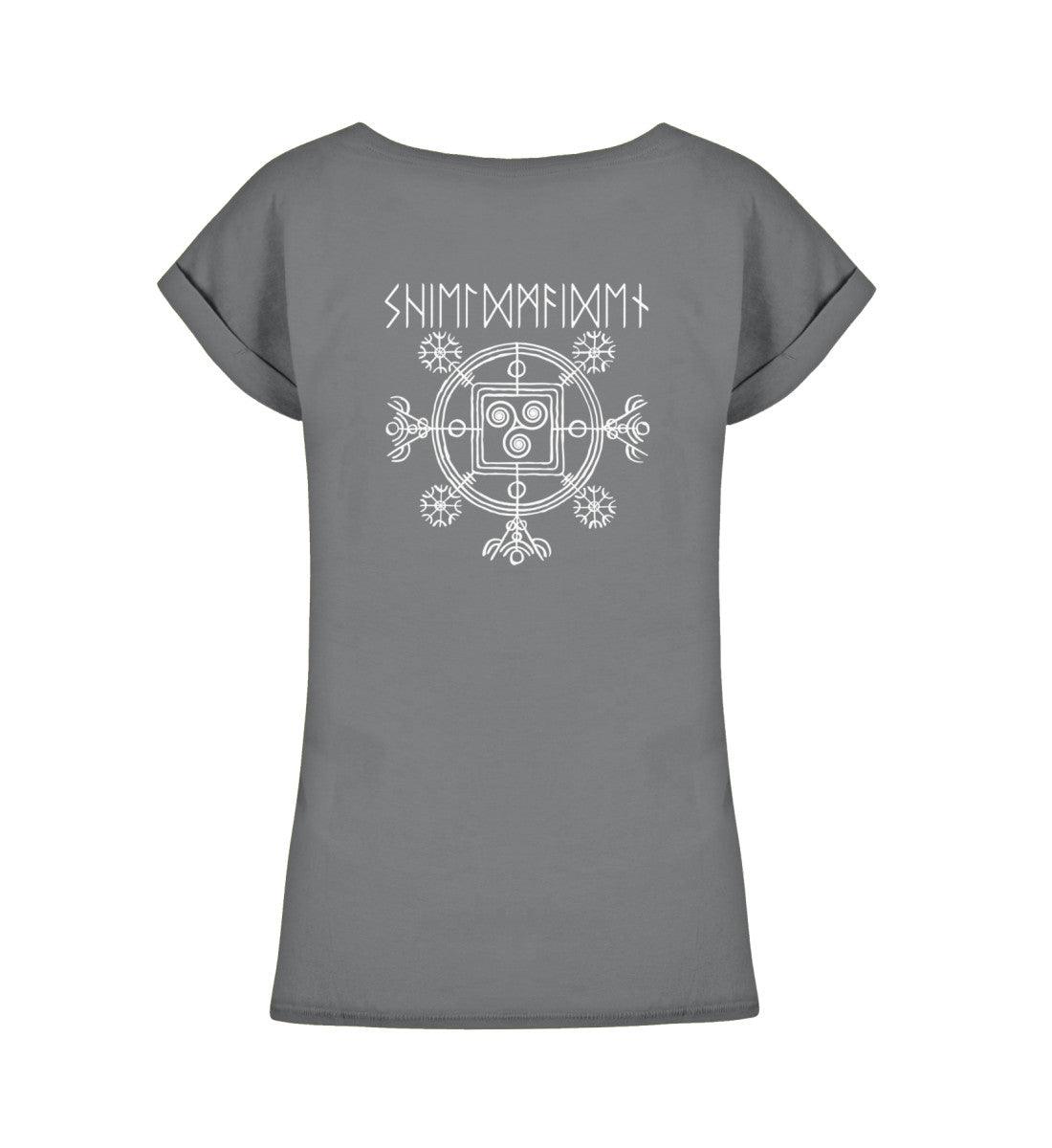 Schildmaiden Extendet Shirt – Vegvisir-Design mit Triskele & Runen - Nordic Viking Wear